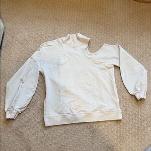 Lululemon White Cutout Sweatshirt